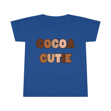 Load image into Gallery viewer, Cocoa Cutie Melanin Toddler T-shirt (Multiple Colors)
