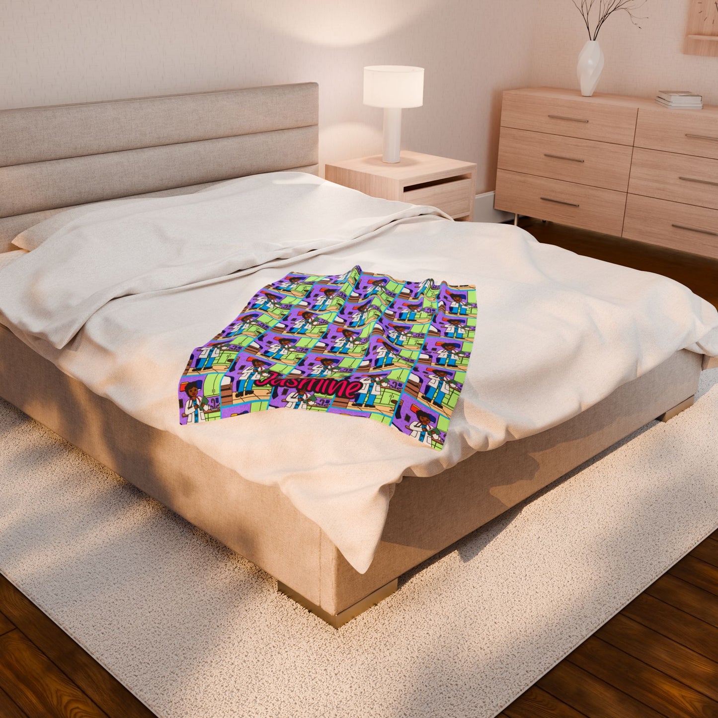 Cocoa Cutie Doctor Girl Blanket (Three Sizes)