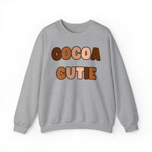 Load image into Gallery viewer, Cocoa Cutie Melanin Unisex Sweatshirt- ADULT (Multiple Colors)

