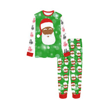 Load image into Gallery viewer, FAMILY MATCHING-Cocoa Cutie Christmas Santa Long Sleeve Pajamas-CAN BE PERSONALIZED

