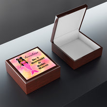 Load image into Gallery viewer, Cocoa Cutie Pink Mermaid Jewelry Box, Keepsake Box-Wood &amp; Ceramic Tile Top (PICK SKIN TONE)
