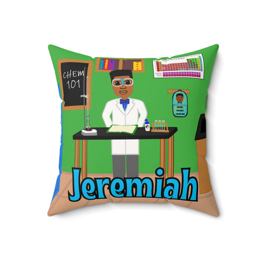 Cocoa Cutie Scientist Affirmation Pillow- Boy