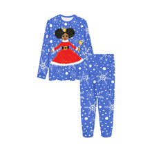 Load image into Gallery viewer, FAMILY MATCHING-Cocoa Cutie Christmas Princess Long Sleeve Pajamas-CAN BE PERSONALIZED
