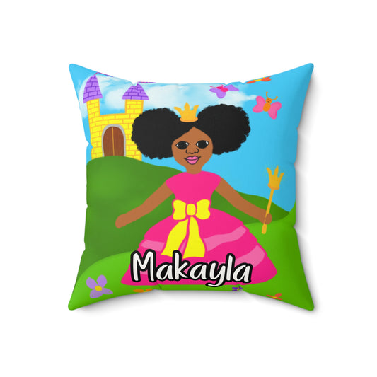 Cocoa Cutie Princess Afro Puffs Affirmation Pillow