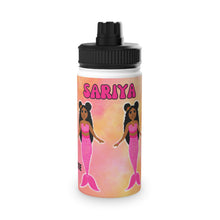 Load image into Gallery viewer, Cocoa Cutie Pink Mermaid Stainless Steel Water Bottle (PICK YOUR SKIN TONE)
