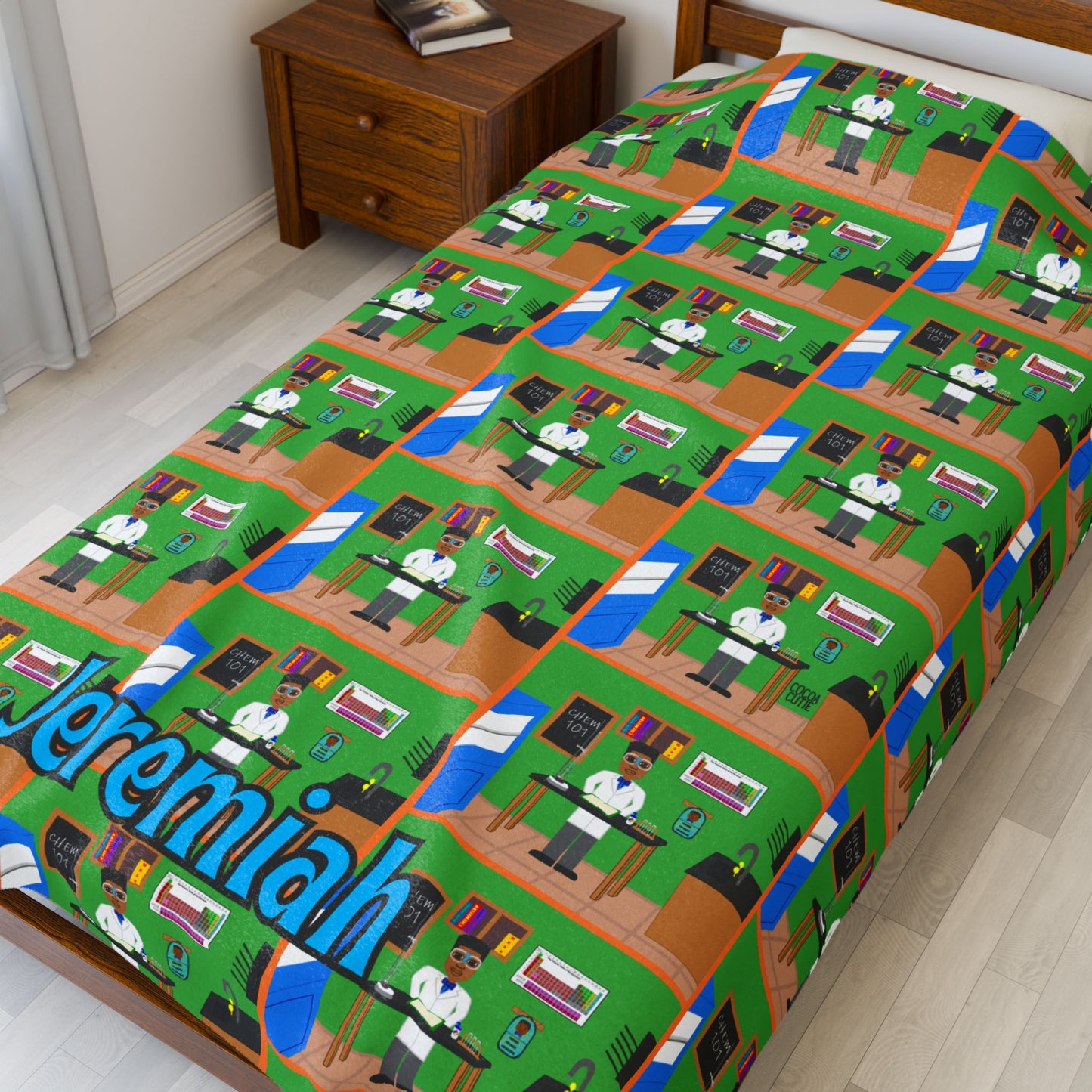 Cocoa Cutie Chemist Boy Blanket (Three Sizes)