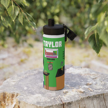 Load image into Gallery viewer, Cocoa Cutie Chemist/Scientist Stainless Steel Water Bottle (PICK YOUR SKIN TONE)
