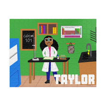 Load image into Gallery viewer, Cocoa Cutie Chemist Kid&#39;s Puzzle (Ages 6 and Up) -PICK SKIN TONE
