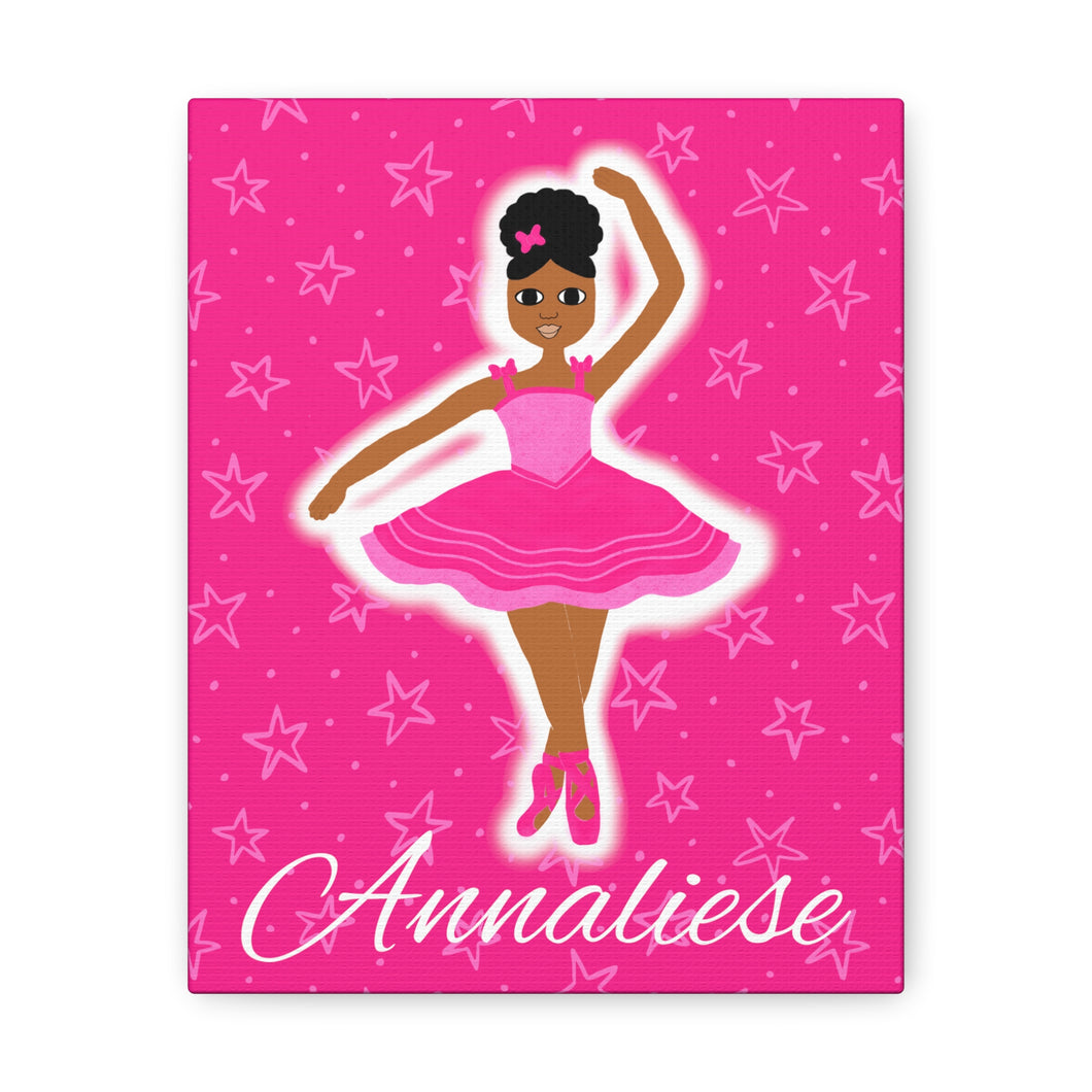 Cocoa Cutie Dancer Canvas Wall Art (PICK SKIN TONE)