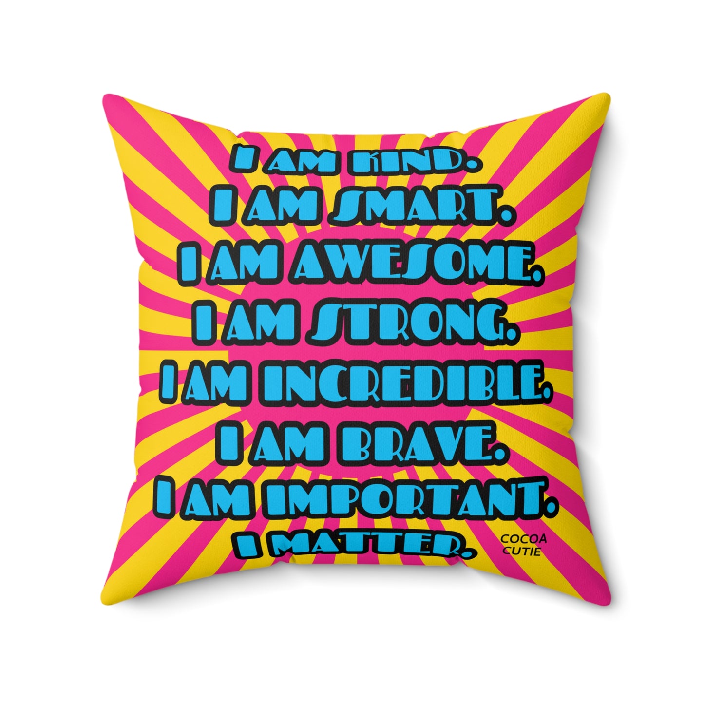 Cocoa Cutie Scientist Affirmation Pillow- Girl (PICK SKIN TONE)