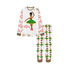 Load image into Gallery viewer, FAMILY MATCHING-Cocoa Cutie Christmas Ballerina Long Sleeve Pajamas- CAN BE PERSONALIZED
