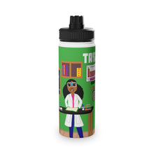 Load image into Gallery viewer, Cocoa Cutie Chemist/Scientist Stainless Steel Water Bottle (PICK YOUR SKIN TONE)
