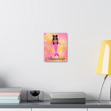 Load image into Gallery viewer, Cocoa Cutie Pink Mermaid Canvas Wall Art (PICK YOUR SKIN TONE)
