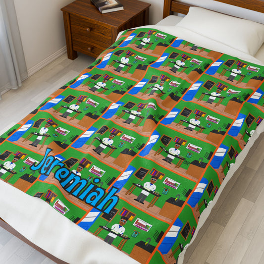 Cocoa Cutie Chemist Boy Blanket (Three Sizes)