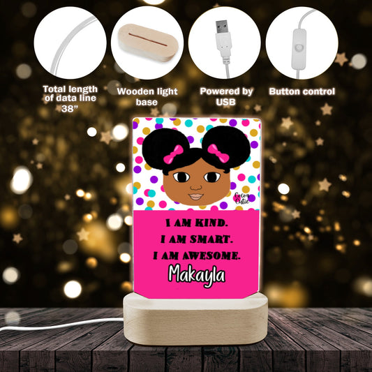 Cocoa Cutie Afro Puffs I Am Kind Display Night Light