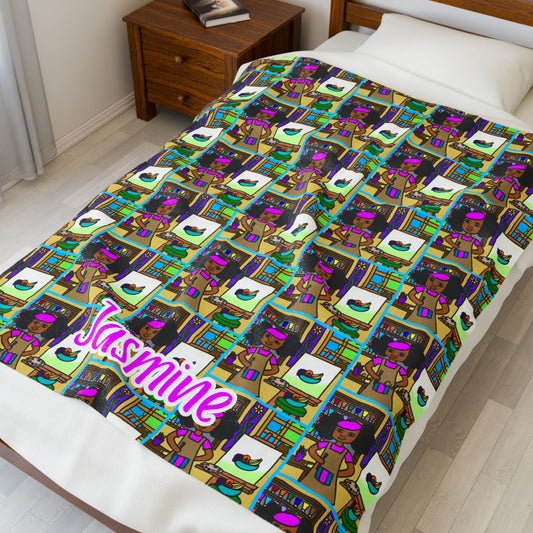 Cocoa Cutie Artist Blanket (Three Sizes)