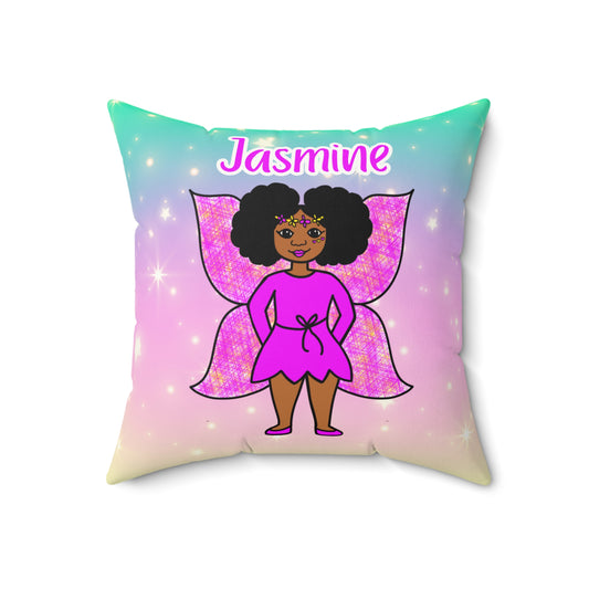 Cocoa Cutie Pink Fairy Affirmation Pillow- Girl (PICK SKIN TONE)