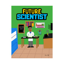 Load image into Gallery viewer, Cocoa Cutie Future Scientist Matte Poster- Boy (PICK SKIN TONE)
