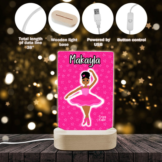 Cocoa Cutie Pink Dancer Display Night Light