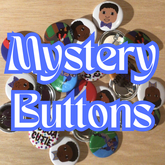 Cocoa Cutie Boy Mystery Button Pack- Includes 15 Buttons