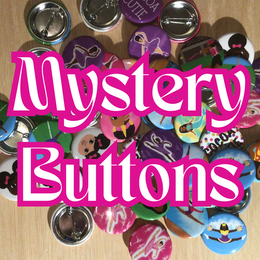 Cocoa Cutie Girl Mystery Button Pack- Includes 15 Buttons