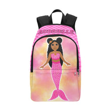 Load image into Gallery viewer, Cocoa Cutie PINK MERMAID Backpack (PICK YOUR SKIN TONE)
