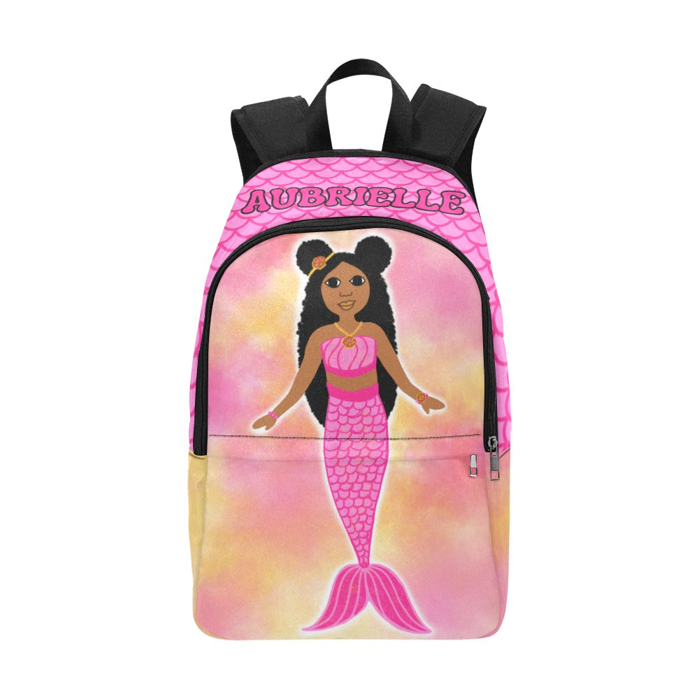 Cocoa Cutie PINK MERMAID Backpack (PICK YOUR SKIN TONE)