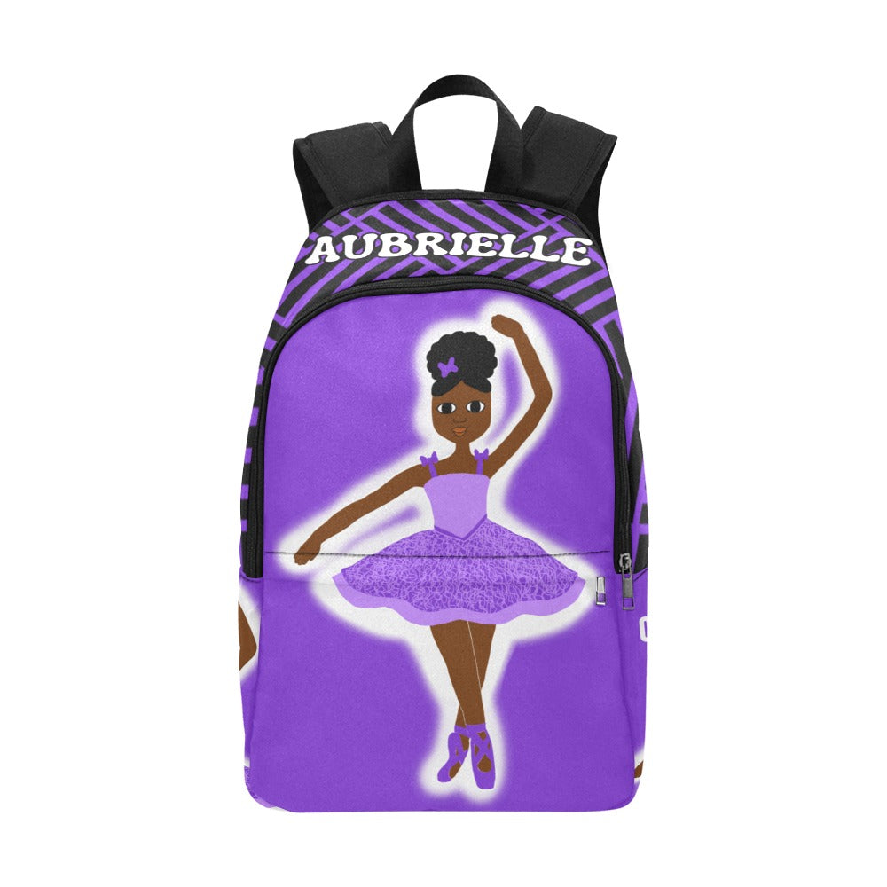 Cocoa Cutie Purple Dancer Backpack (PICK YOUR SKIN TONE)