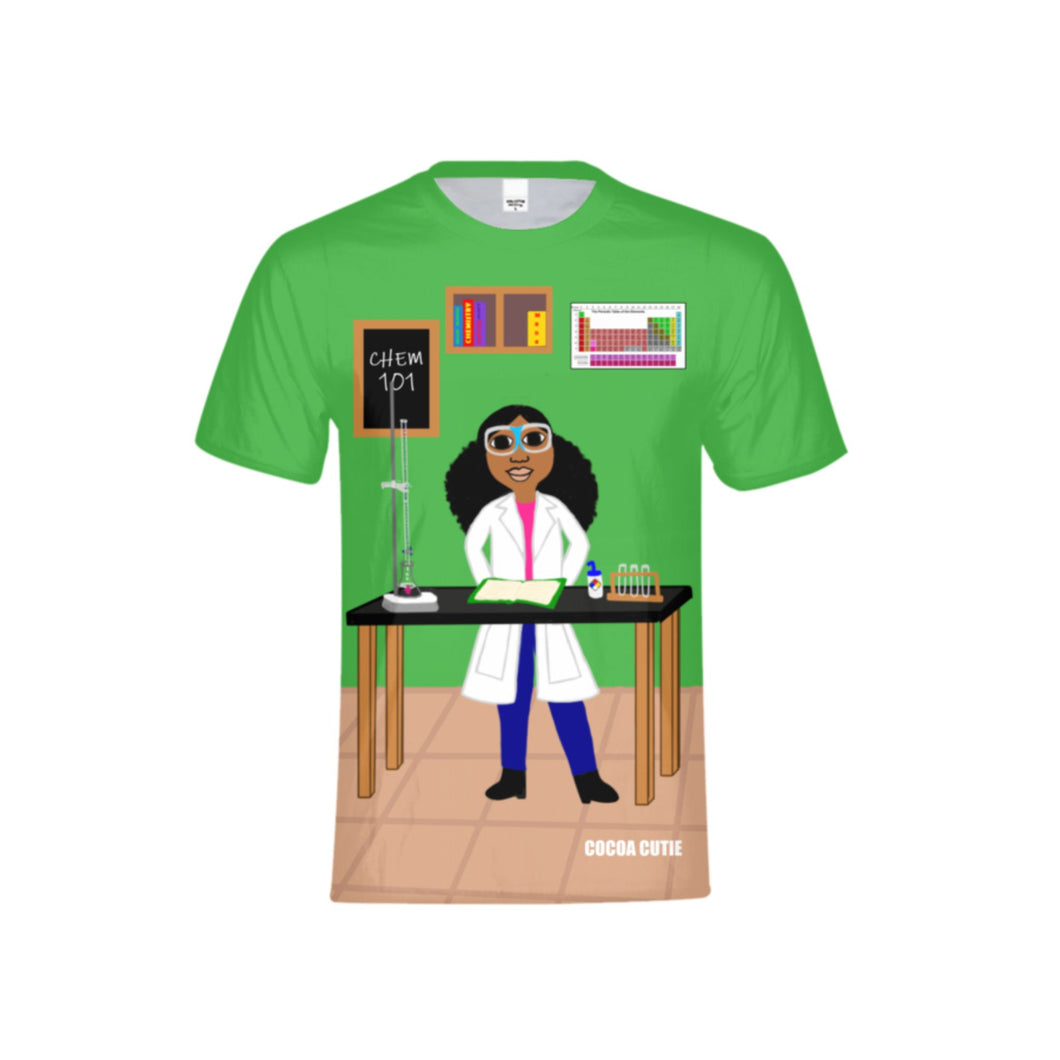 Cocoa Cutie Chemist Girl Premium Tee- MEDIUM SKIN TONE