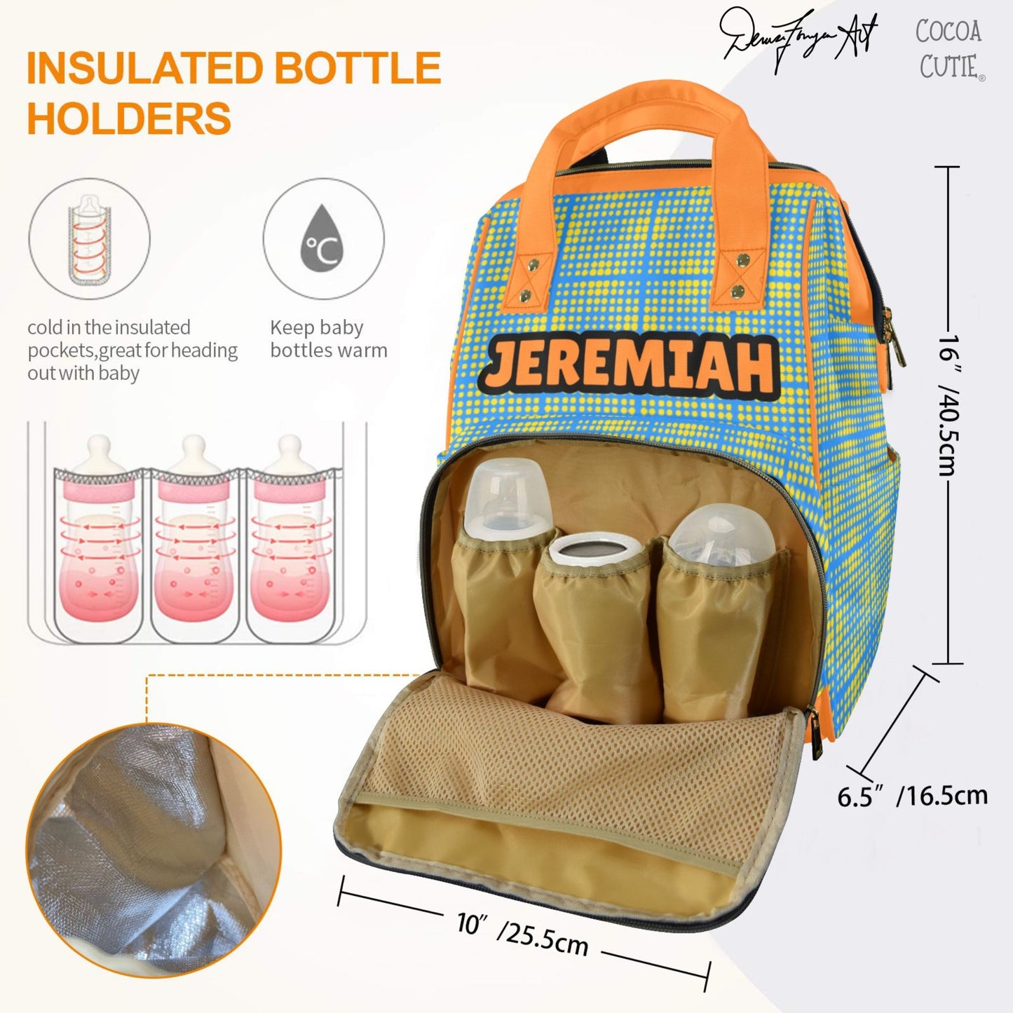 Cocoa Cutie Bow Tie Boy Diaper Bag