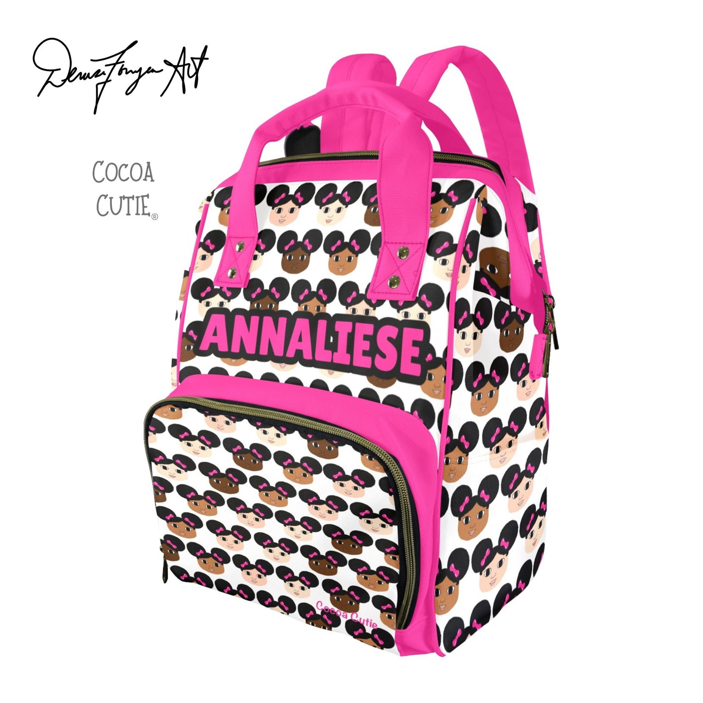 Cocoa Cutie Girls Diaper Bag