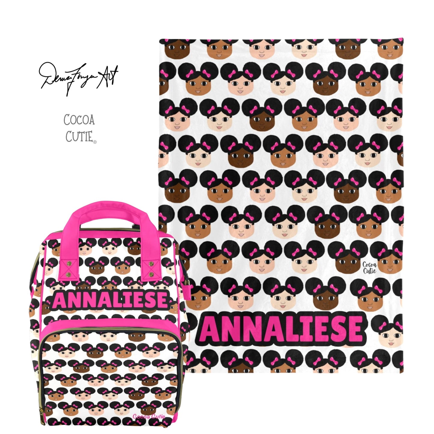Cocoa Cutie Girls Diaper Bag