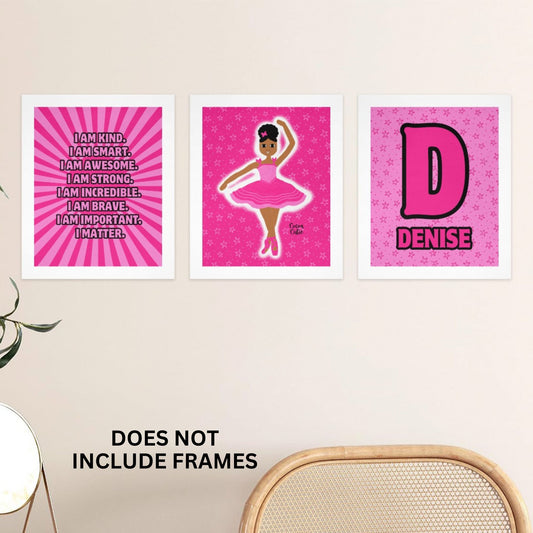 Cocoa Cutie Affirmations Wall Art Collage Dancer (PICK SKIN TONE)