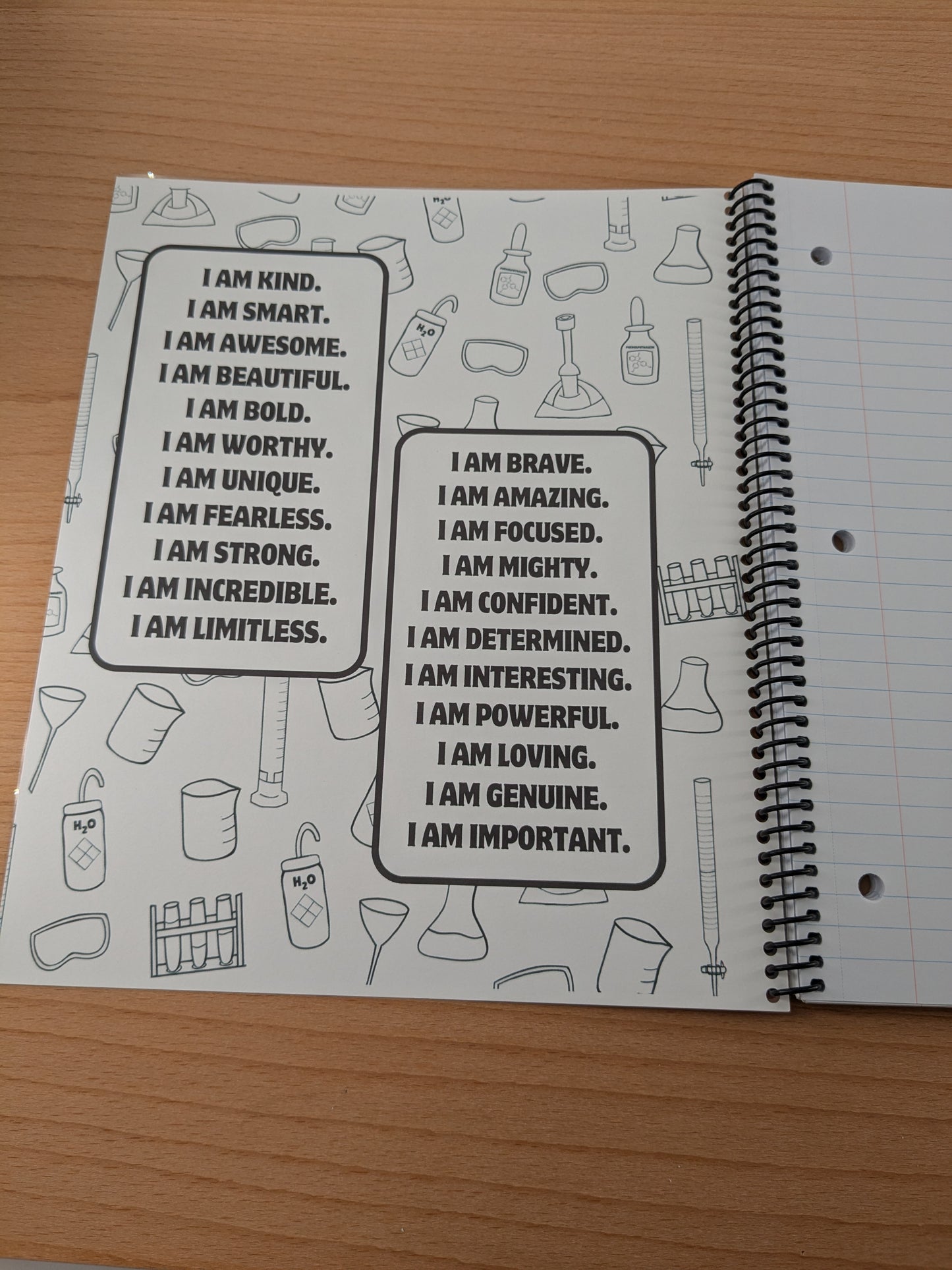 Cocoa Cutie Chemist Boy Spiral Notebook RS