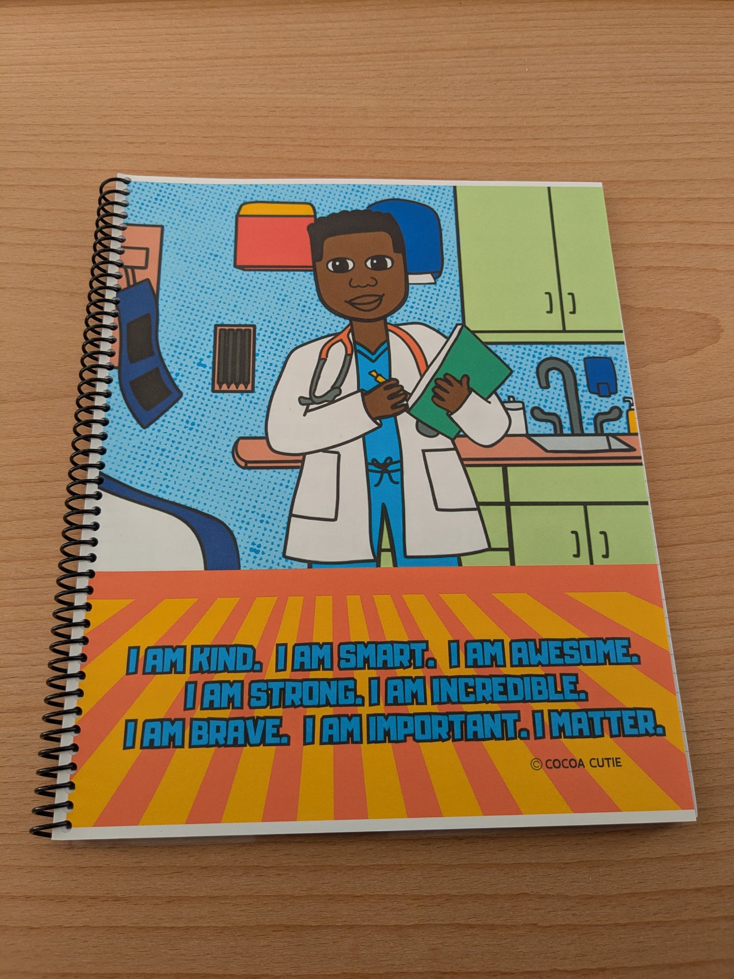 Cocoa Cutie Doctor Boy Spiral Notebook RS