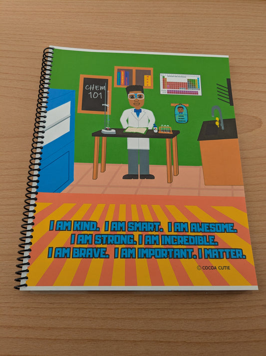 Cocoa Cutie Chemist Boy Spiral Notebook RS
