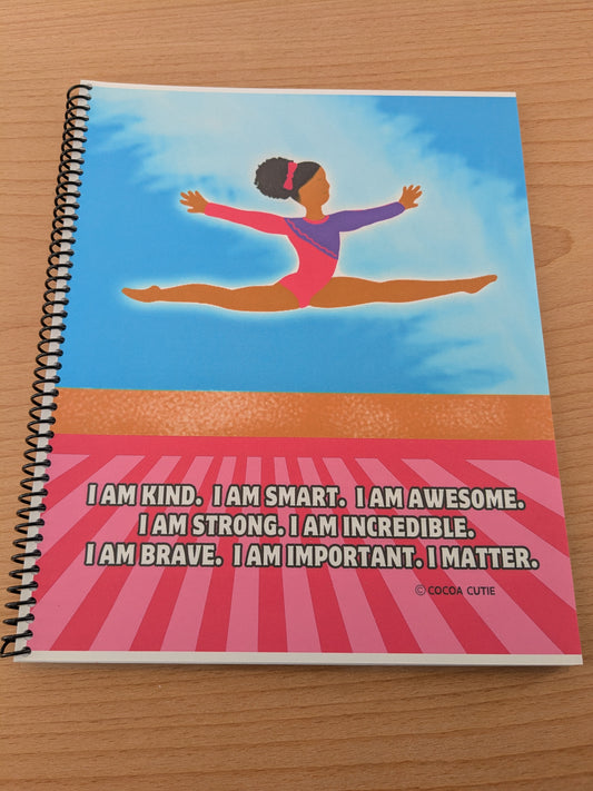 Cocoa Cutie Fonyea Sports Gymnast Spiral Notebook RS