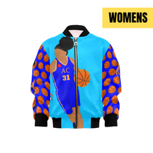 Load image into Gallery viewer, Cocoa Cutie Active Cutie Basketball Girl Bomber Jacket (PICK SKIN TONE)
