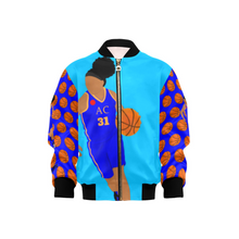 Load image into Gallery viewer, Cocoa Cutie Active Cutie Basketball Girl Bomber Jacket (PICK SKIN TONE)
