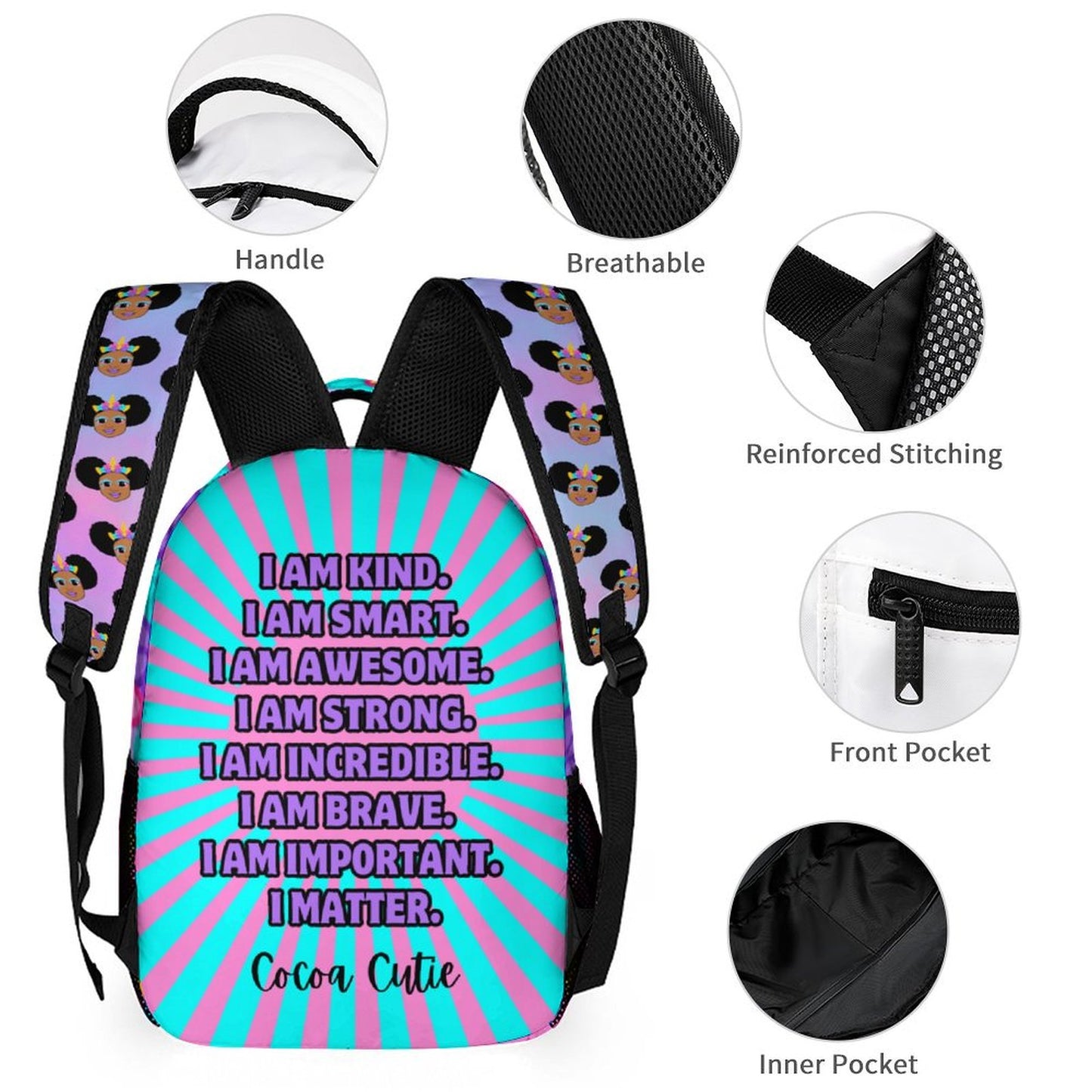 Cocoa Cutie Unicorn Magic Backpack Set