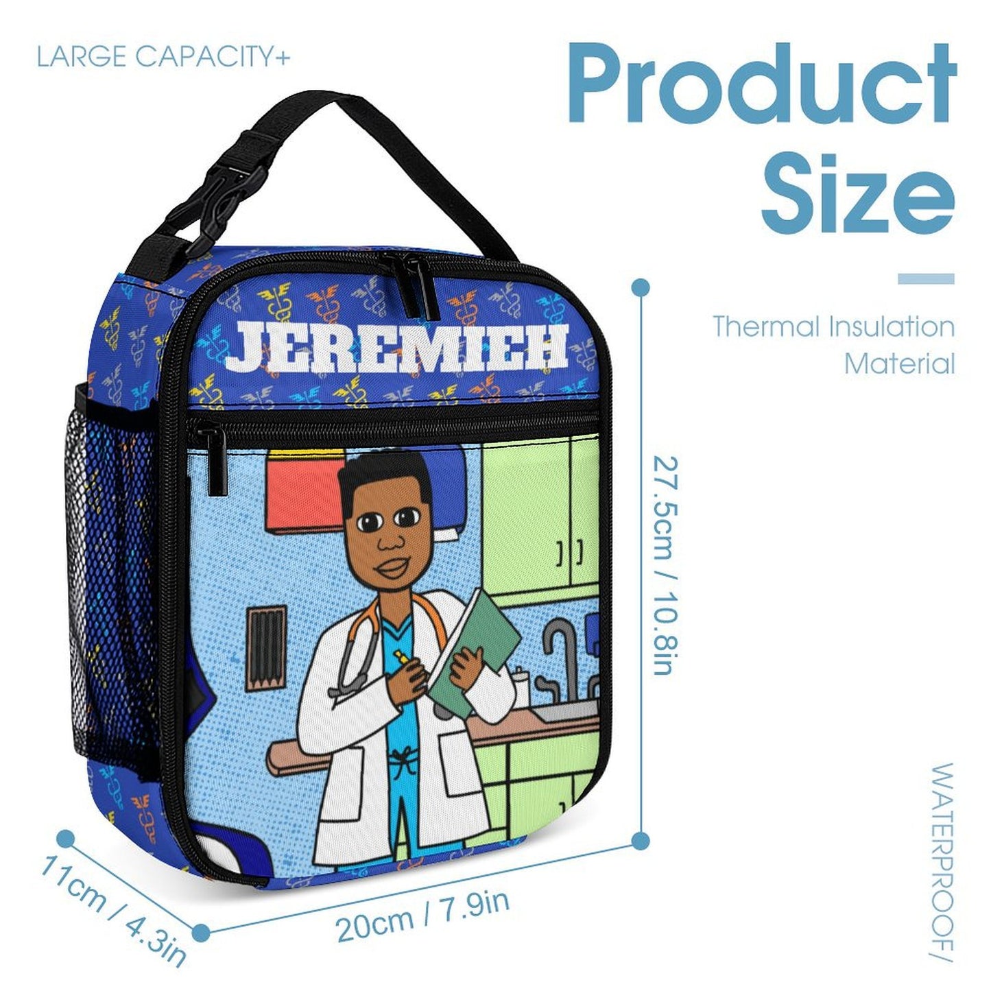 Cocoa Cutie Doctor Boy Three Piece Backpack Set