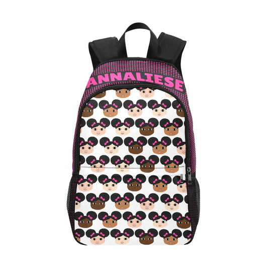 Cocoa Cuties Afro Puff Girls Backpack