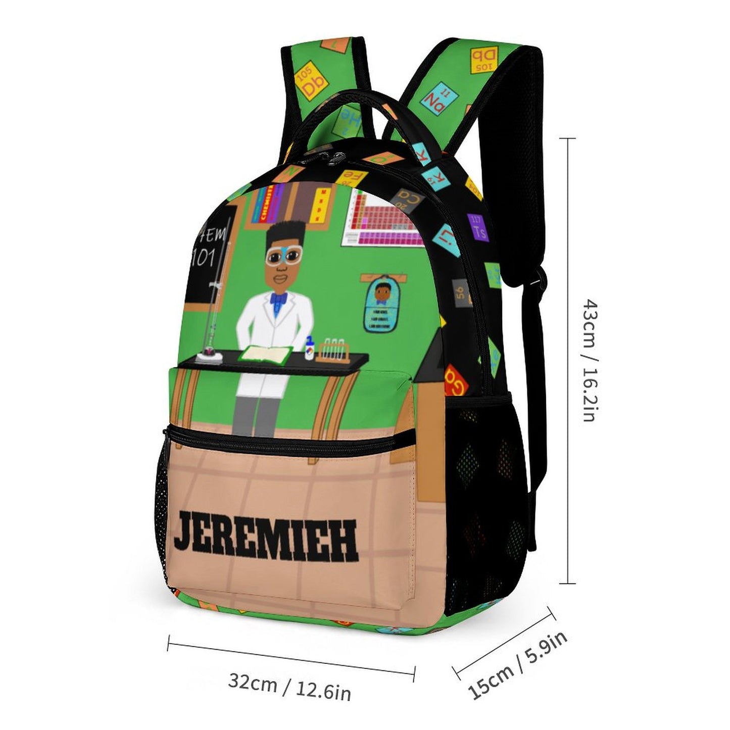 Cocoa Cutie Chemist Boy Three Piece Backpack Set
