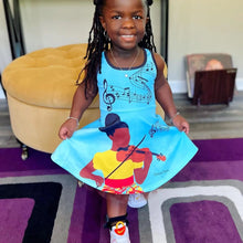 Load image into Gallery viewer, Cocoa Cutie Violinist Kid&#39;s Dress (PICK YOUR SKIN TONE)
