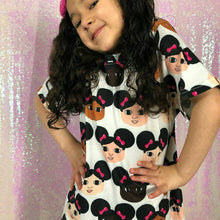 Load image into Gallery viewer, Cocoa Cuties Afro Puffs Girls Premium Tee
