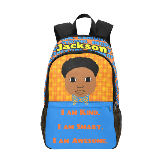 Cocoa Cutie Bow Tie Boy I Am Kind Orange Backpack