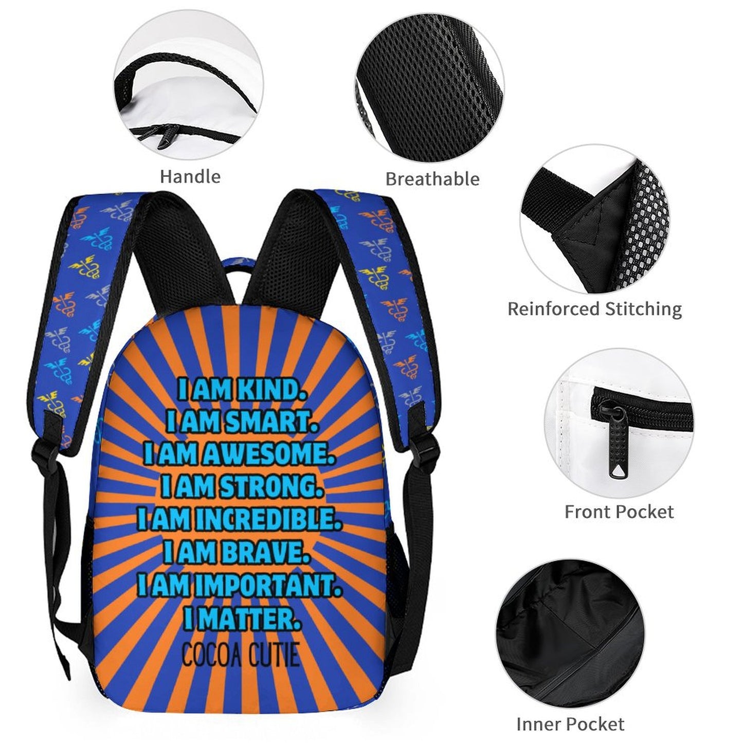 Cocoa Cutie Doctor Boy Three Piece Backpack Set