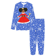 Load image into Gallery viewer, FAMILY MATCHING-Cocoa Cutie Christmas Princess Long Sleeve Pajamas-CAN BE PERSONALIZED
