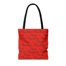 Load image into Gallery viewer, Cocoa Cutie Christmas Bow Tie Boy Tote Bag (PICK YOUR SKIN TONE)
