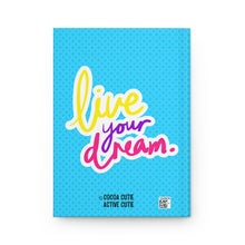 Load image into Gallery viewer, Cocoa Cutie Personalized HARDCOVER Journal- Gymnast (PICK YOUR SKIN TONE)
